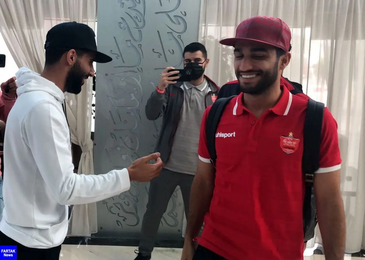 خداحافظی بشار رسن با بازیکنان پرسپولیس در قطر