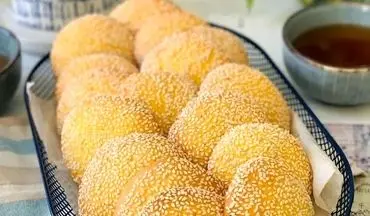 طرز تهیه شیرینی کنجدی بدون فر| برای تغدیه مدرسه عالیه!