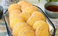 طرز تهیه شیرینی کنجدی بدون فر| برای تغدیه مدرسه عالیه!