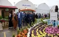 جشنواره گل‌های زینتی در خمینی شهر+فیلم