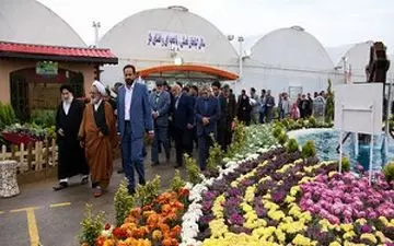 جشنواره گل‌های زینتی در خمینی شهر+فیلم