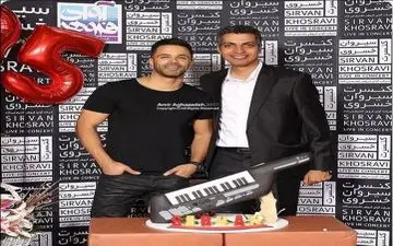 حضور «عادل فردوسی پور» در جشن تولد خواننده پاپ | عکس