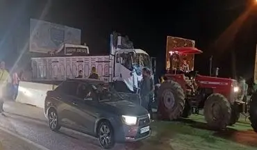 تصادف زنجیره‌ای چهار خودرو در محور نکا – ساری؛ 6 نفر راهی بیمارستان شد