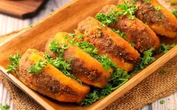 طرز تهیه سیب زمینی سوخاری با گوشت | فست فود