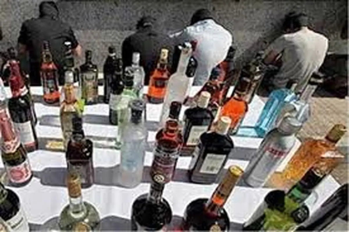 کشف و ضبط بیش از 1000 بطری مشروبات الکلی