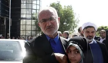 حضور پدر شهید رضایی نژاد در پای صندوق رأی