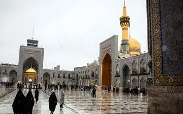  باران در حرم مطهر امام رضا(ع)