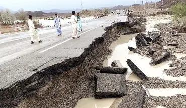 سیلاب پنج مسیر در جنوب سیستان و بلوچستان مسدود کرد