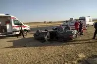 واژگونی یک دستگاه سواری در مسیر بجنورد-شیروان ۲ کشته بجا گذاشت