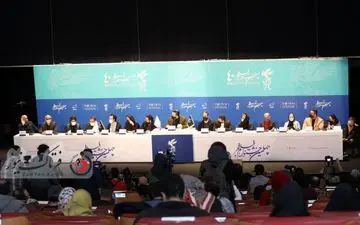 هوتن شکیبا و پریناز ایزدیار در نشست خبری فیلم" ملاقات خصوصی"