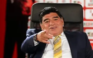 مارادونا وارد روسیه شد + عکس