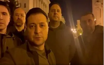 حضور زلنسکی در خط مقدم جنگ در خارکیف