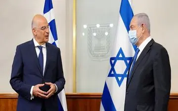 رایزنی‌های ضد ترکیه‌ای وزیر خارجه یونان در فلسطین اشغالی