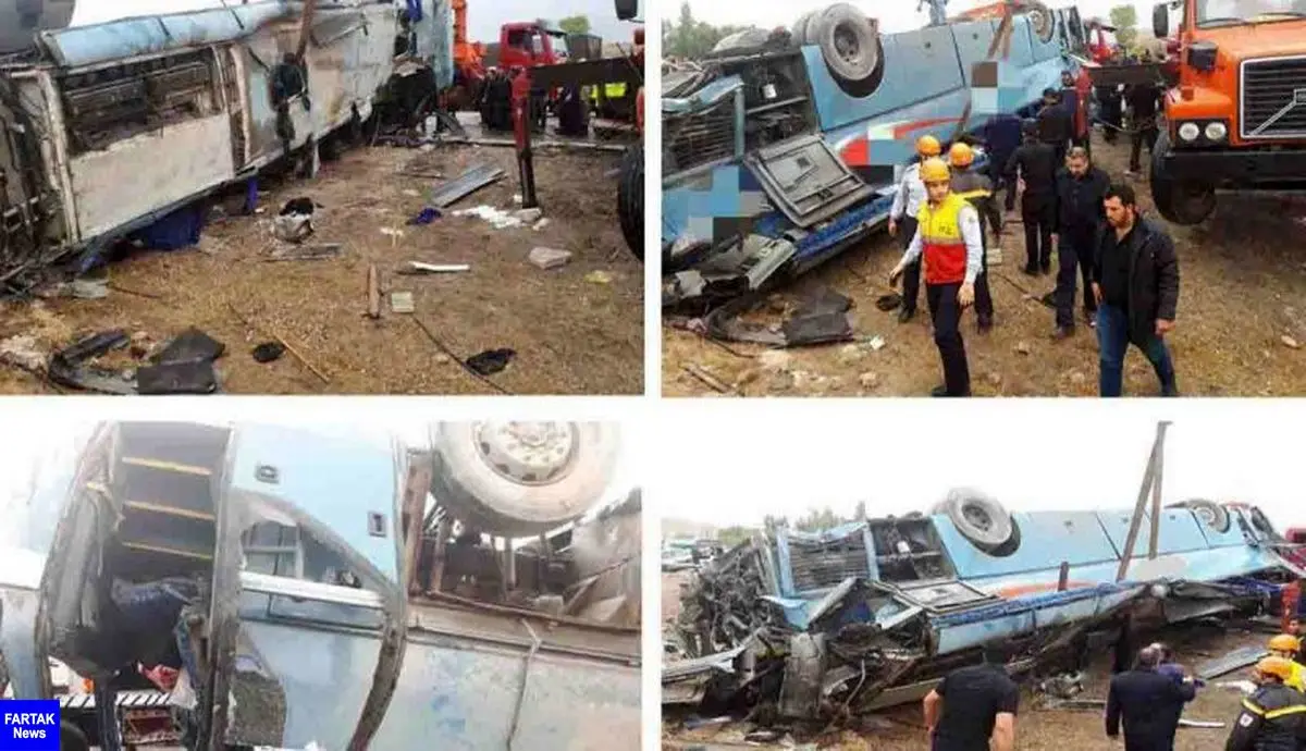  آخرین وضعیت جسمانی مصدومان تصادف اتوبوس دانش آموزان تبریزی