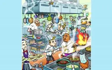 زیر15 ثانیه فرصت داری ساعت رستوران رو پیدا کنی