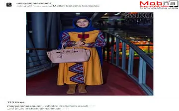 ​تیپ مریم معصومی در جشنواره فیلم فجر (عکس)