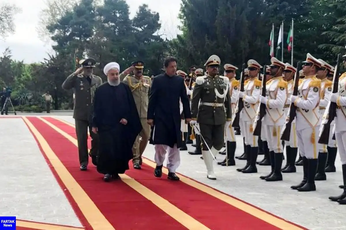  رییس جمهوری از نخست وزیر پاکستان استقبال رسمی کرد