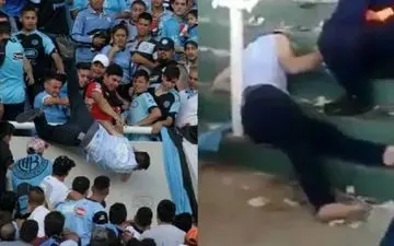 
درگذشت هواداری که از طبقه دوم ورزشگاه سقوط کرد +عکس