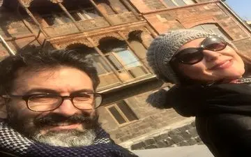 حجاب لاله اسکندری در سفر خارج از کشور + عکس