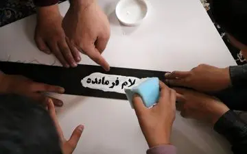 حضور هنرمندان حوزه هنری و کانون کرمانشاه در روستای پاچقاولی بخش سرفیروزآباد