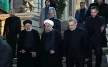  شوخی سران قوا با شام نذری در محل قوه قضاییه!