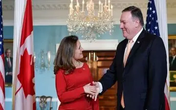 گفتگوی پامپئو با همتای کانادایی‌اش درباره تنش میان اوتاوا و ریاض