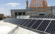 اتمام عملیات نصب استراکچر و پنل های انرژی خورشیدی در بقعه متبرکه احمد ابن اسحاق (ره) سرپل ذهاب