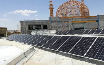 اتمام عملیات نصب استراکچر و پنل های انرژی خورشیدی در بقعه متبرکه احمد ابن اسحاق (ره) سرپل ذهاب