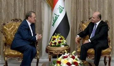 دیدار رئیس‌جمهور عراق با فرستاده پوتین در بغداد
