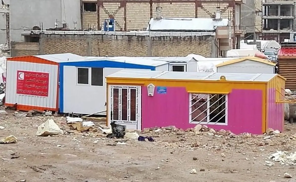 نصب 9550 "کانکس" در مناطق زلزله‌زده کرمانشاه