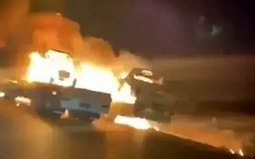 حمله به کاروان تجهیزات ائتلاف آمریکایی در استان بابل عراق
