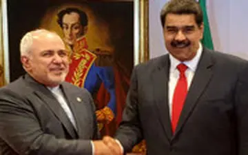  خوش و بش گرم ظریف و مادورو در ونزوئلا