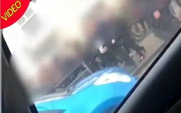 نزاع دسته جمعی دانش آموزان در خیابان! +فیلم 