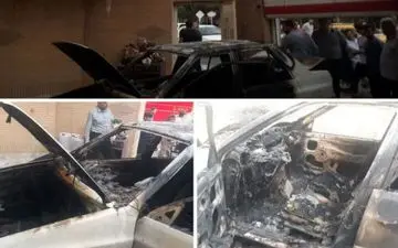۲ نفر بخاطر آتش سوزی خودرو در قم سوختند