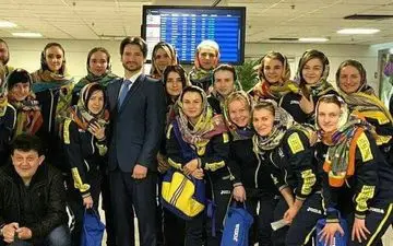 پوشش متفاوت دختران ورزشکار اوکراینی در ایران + عکس