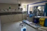 تصاویر دوربین‌های مداربسته از تخریب بیمارستان فارابی کرمانشاه در پی حمله اسرائیل