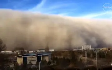 طوفانی شبیه به طوفان تهران در چین