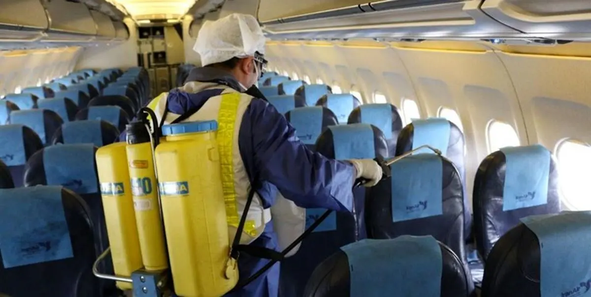 ضدعفونی روزانه هواپیماها در همه ایستگاه‌ها قبل از هر پرواز