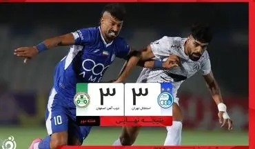 معجزه آخرین لحظات؛ استقلال با گل رضاییان از شکست گریخت/ جذاب و دراماتیک