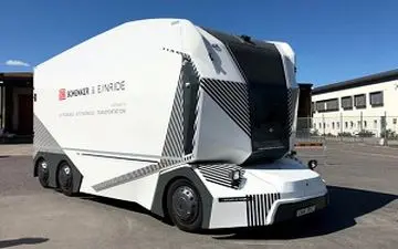 عجیب ترین نوع کامیون برقی در سوئد آزمایش شد