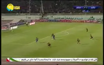 گل چهارم استقلال به تراکتور + فیلم