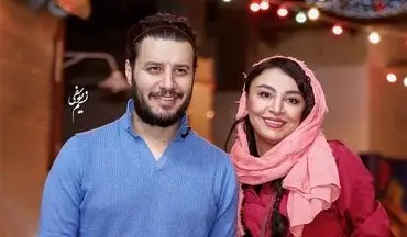 جواد عزتی و همسرش در یک مراسم