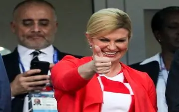 عکس/ شادی خانم رئیس‌جمهور پس از پیروزی مقابل روسیه