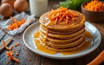 بهترین صبحانه| طرز تهیه  پنکیک هویج