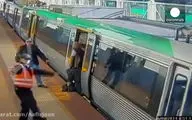 گیر کردن پای مرد تو شکاف مترو وهزاران نفر برای کمک کردن+فیلم