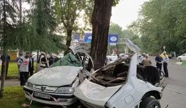 تصادف دلخراش در رشت| سرعت غیرمجاز جان سه نفر را گرفت
