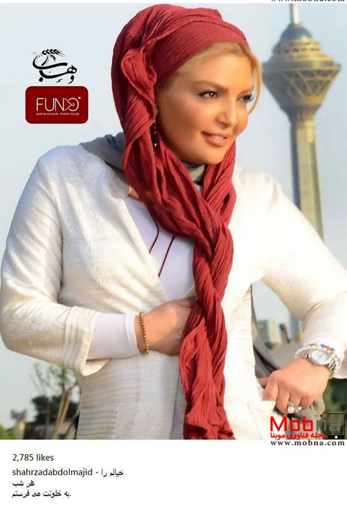 پوشش مدلینگ شهرزاد عبدالمجید در کنار برج میلاد (عکس)