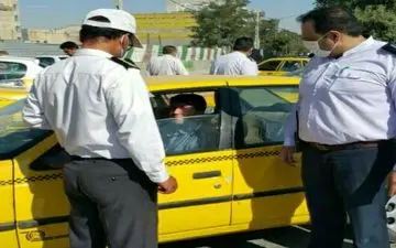توقیف 25دستگاه تاکسی فاقد ماسک