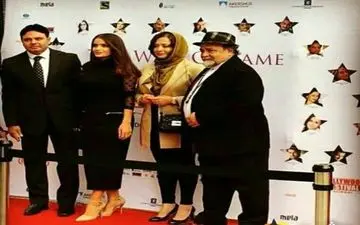 پدرو دختر بازیگر در یک جشنواره خارجی + عکس