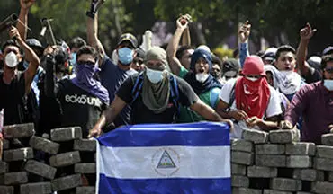 درگیری خیابانی در نیکاراگوئه + فیلم